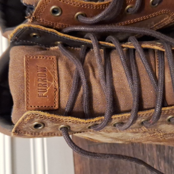 Furrow Brown Leather Boots Size 11 - Picture 5 of 10